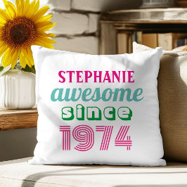 Personalisiertes lustiges Zitat zum 50. Geburtstag Kissen