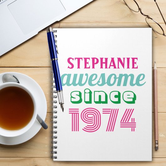 Personalisiertes lustiges Zitat zum 50. Geburtstag Notizblock