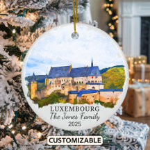 Personalisiertes Luxemburger Ornament, Geschenk Lu