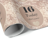 Personalisiertes luxuriöses Samtpapier 16. Geschenkpapier (Rolleneckpunkt)