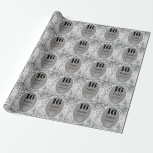 Personalisiertes luxuriöses Samtpapier 16. Geschenkpapier