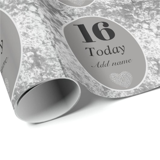 Personalisiertes luxuriöses Samtpapier 16. Geschenkpapier (Rolleneckpunkt)