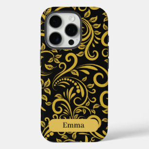 Personalisiertes Luxus-Blumen-Handyhülle iPhone 16 Pro Hülle