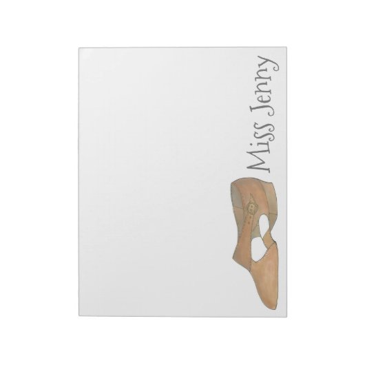 Personalisiertes Lyrical Showtanzlehrer Notepad Notizblock (Rotiert)