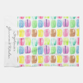 Personalisiertes Macaroon-Wasserfarben-Cute Geschirrtuch (Horizontal)