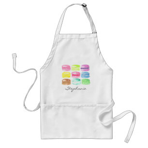 Personalisiertes Macaroon-Wasserfarben-Cute Schürze