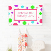 Personalisiertes Mädchen-Geburtstagsbanner Banner (Insitu)