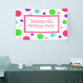 Personalisiertes Mädchen-Geburtstagsbanner Banner (Messeveranstaltung)