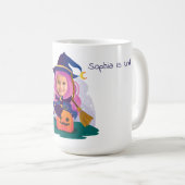 Personalisiertes Mädchen-Gesicht  Kaffeetasse (VorderseiteRechts)