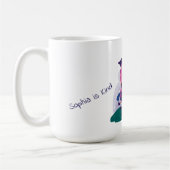 Personalisiertes Mädchen-Gesicht  Kaffeetasse (Links)