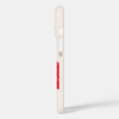 Personalisiertes Mädchen in Rot Case-Mate iPhone Hülle (Rückseite / Links)