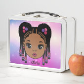 Personalisiertes Mädchen Metall Brotdose (Beispiel)