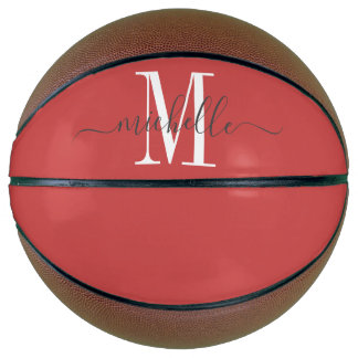 Personalisiertes Mädchen Mit Monogramm Basketball