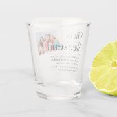 Personalisiertes Mädchen-Wochenende-Definitionsfot Schnapsglas (Rückseite)