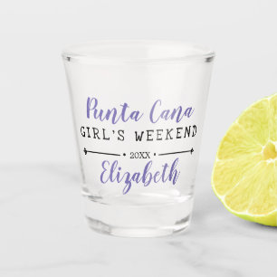 Personalisiertes Mädchen-Wochenende Jahr Schnapsglas
