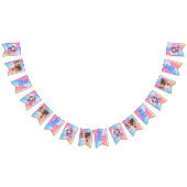 Personalisiertes Mädchengeburt-Einhorn Wimpelkette (Alle)