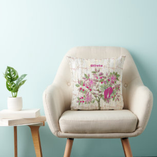 Personalisiertes Mädchenzimmer gekreuzter Pfeil Hi Kissen