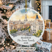 Personalisiertes Madrider Ornament, Spanien Gesche Keramik Ornament