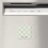 Personalisiertes Magnet für grünes Diamantmuster (In Situ (Geschirrspüler))