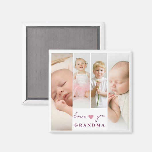 Personalisiertes Magnet "Liebe You Oma" (Vorderseite/Rückseite)