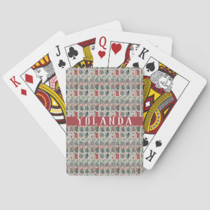 Personalisiertes Mahjong-Kachelmuster Spielkarten