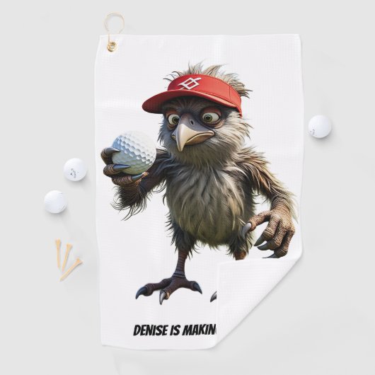 Personalisiertes Making Birdies - Golfhandtuch (Insitu)