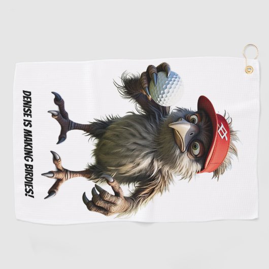 Personalisiertes Making Birdies - Golfhandtuch (Horizontal)