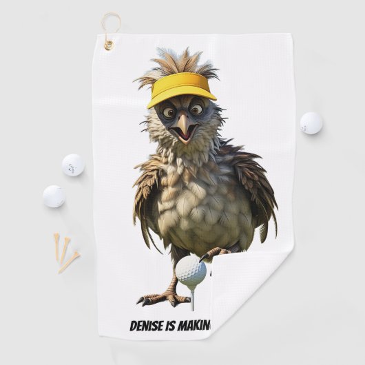 Personalisiertes Making Birdies - Golfhandtuch (Insitu)