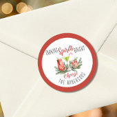 Personalisiertes Making Spirituosen Heller Feierta Runder Aufkleber