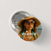 Personalisiertes Mama Est Jahr Benutzerdefiniertes Button (Vorne & Hinten)
