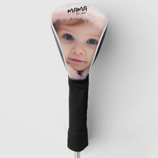 Personalisiertes Mama-Foto-Mutter Golf Headcover (Vorderseite)