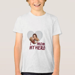 Personalisiertes Mama-Foto-T-Shirt – Benutzerdefin Tri-Blend Shirt