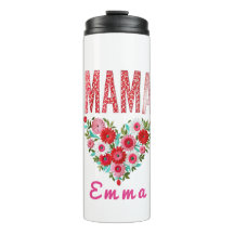 Personalisiertes Mama-Herz-Blumen-Geschenk
