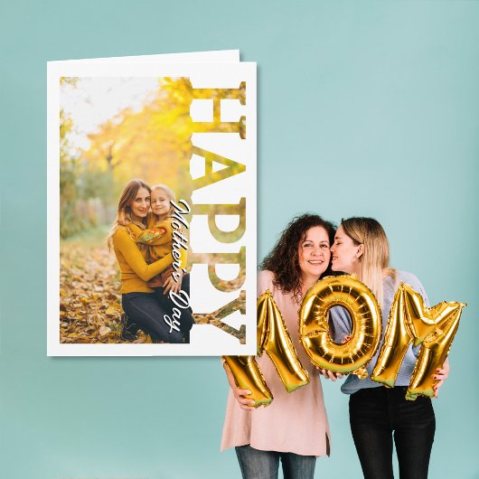 Personalisiertes Mama-Mutter-Foto Frohen Muttertag Karte