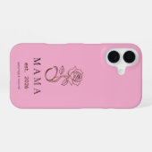 Personalisiertes MAMA Rose Blush iPhone 16 Case Hülle (Rückseite (Horizontal))