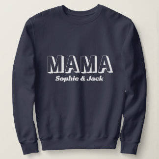 Personalisiertes Mama Sweatshirt mit Kid-Namen