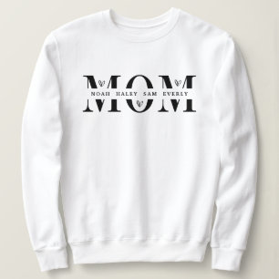 Personalisiertes Mamma-Sweatshirt mit Kindernamen  Sweatshirt