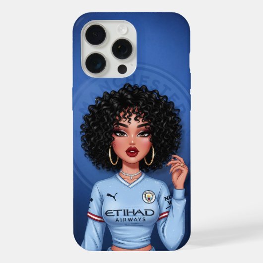 Personalisiertes Manchester City Fan Phone Case iPhone Hülle (Rückseite)