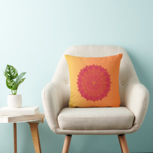 Personalisiertes Mandala-Wurfkissen – Sanfte Farbv Kissen