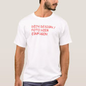Personalisiertes Männer T-Shirt V-Ausschnitt (Vorderseite)