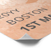 Personalisiertes Marathon Race Runner-Geschenk Poster (Ecke)