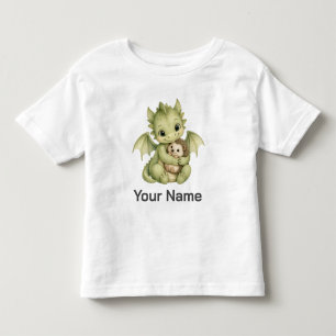Personalisiertes Märchenbuch-Baby-Drache-Igel-Kind Kleinkind T-shirt