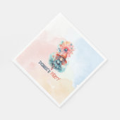 Personalisiertes Märchenbuch-Hexen-Kinder-Hallowee Serviette (Ecke)