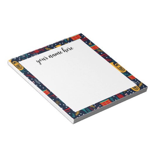 Personalisiertes Marching Band Notepad Notizblock (angewinkelt)