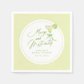 Personalisiertes Margs- und Matrimony-Brautparty Serviette (Vorderseite)