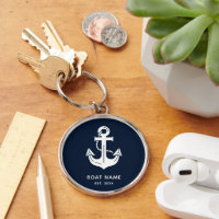 Personalisiertes Marineanker-Bootsouvenir