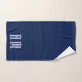 Personalisiertes Marineblau Badhandtuch Set (Handtuch)