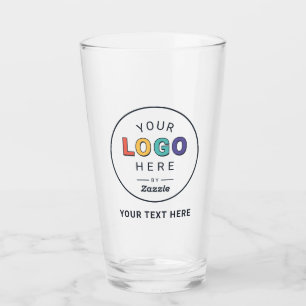 Personalisiertes Markenlogo-Design Glas