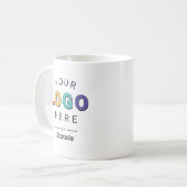 Personalisiertes Markenlogo-Design Kaffeetasse (Vorderseite Links)