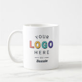 Personalisiertes Markenlogo-Design Kaffeetasse (Links)
